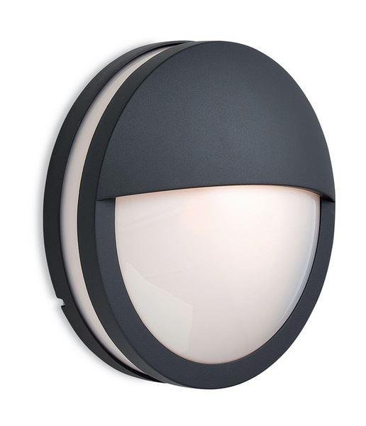 Firstlight 8356GP Zenith Outdoor Graphite Wall Light with Opal Glass