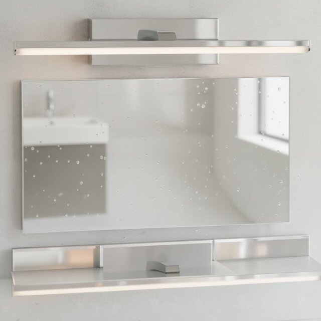 Firstlight 6868CH Marina Bathroom LED Wall Light In Chrome with Opal White Diffuser- 300mm