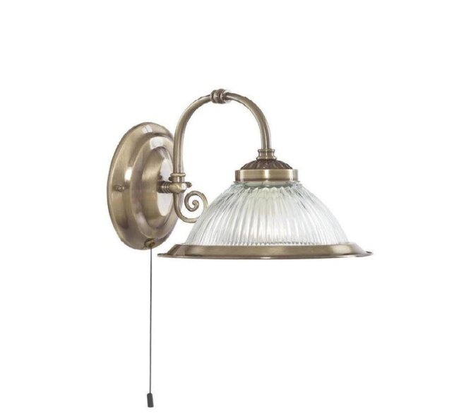 Searchlight 9341-1 American Diner 1 Light Wall Light In Antique Brass