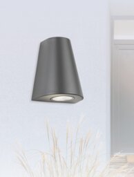 Firstlight 4140GP Diablo Outdoor Single LED Wall Light In Graphite Finish IP54