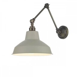 David Hunt Lighting HOX0775+DEX1902 Hoxton 1 Light Ceiling Or Wall Light In Brass With Pebble Shade