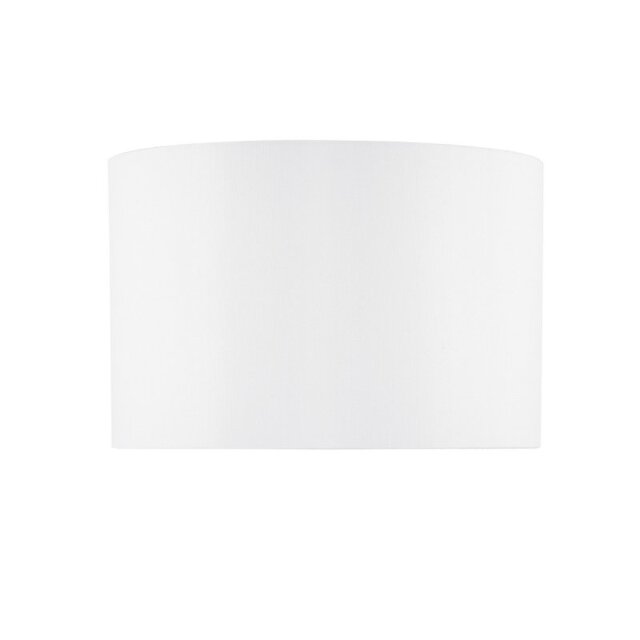 Dar Lighting Innsbruck Ivory Faux Silk Oval Drum Shade 30 cm