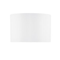 Dar Lighting Innsbruck Ivory Faux Silk Oval Drum Shade 30 cm