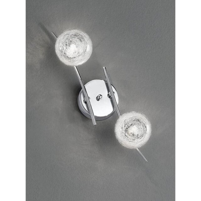 Franklite FL2297/2 2 Light Chrome Semi Flush Ceiling Light