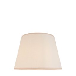 Endon 113178 Ivy Tapered Lamp Shade 40 cm In Vintage White Cotton Mix