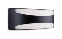 Firstlight 2808BK Santos LED Outdoor Wall Light in Black Resin IP65