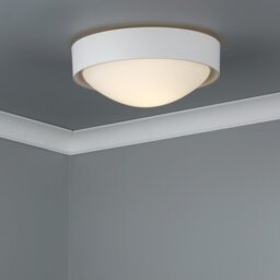 Dar BET52 Plastic Bathroom Flush Wall Or Ceiling Light