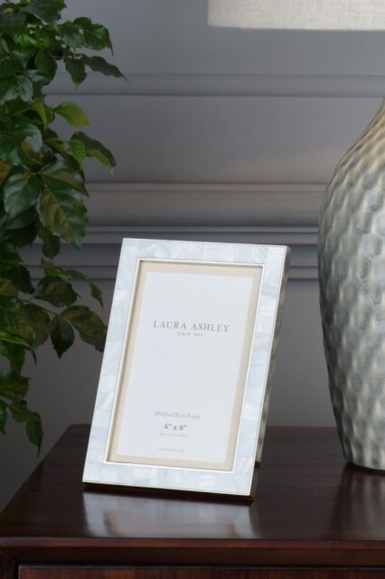 "Laura Ashley LA3756181-Q Whitford Photo Frame In Polished Nickel Finish 4 x 6"""