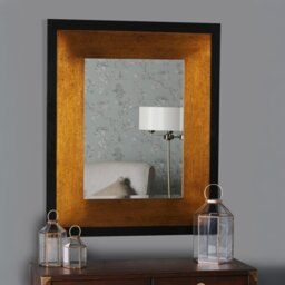 Laura Ashley Cara Mottled Bronze Rectangular Mirror 114x94cm