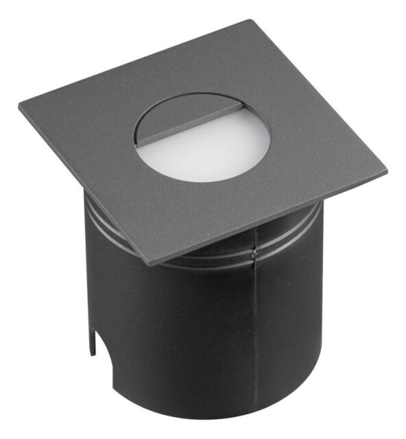 Mantra M7030 Aspen 1 Light Outdoor 3 Watt LED Square Eyelid Wall Lamp In Anthracite