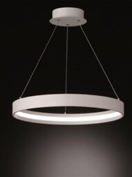 Franklite PCH118 Small 1 Light LED Ceiling Pendant In Ivory - Diameter: 580mm