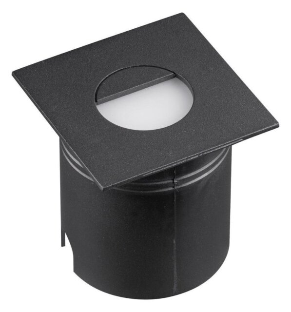 Mantra M7031 Aspen 1 Light Outdoor 3 Watt LED Square Eyelid Wall Lamp In Sand Black