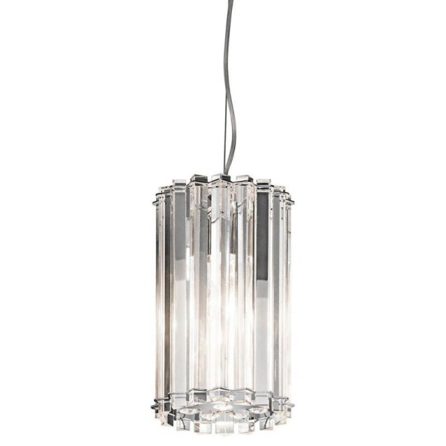 KL/CRYSTSKYE/MP Crystal Skye 1 Light Mini Pendant In Chrome