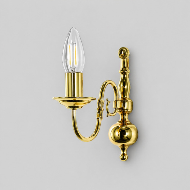 Impex Traditional Flemish 1 Light Single Wall Bracket - product_finish:Gun Metal