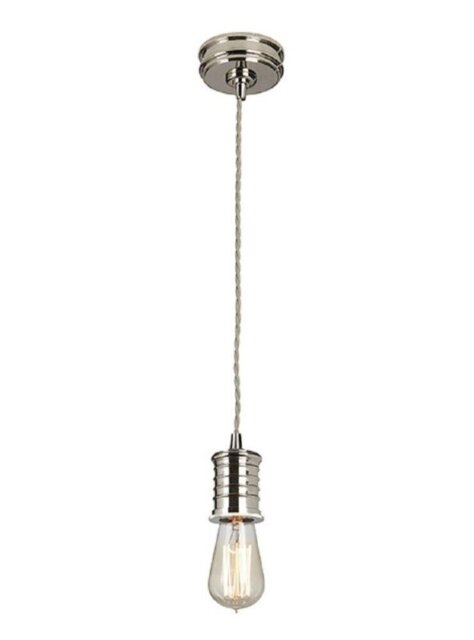DOUILLE/P PN Douille Lamp Holder Ceiling Pendant In Polished Nickel (Fitting Only)