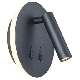 Mantra M6083 Cayman 2 Light LED Wall And Reading Light In Sand Black