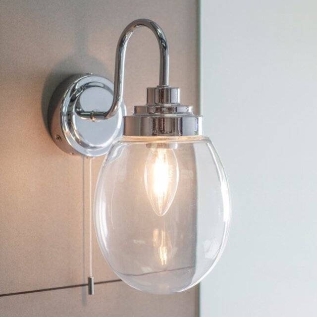 Endon 76304 Hampton 1 Light Bathroom Wall Light In Chrome Plate