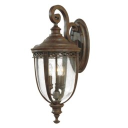 Elstead FE-EB2-L-BRB English Bridle 3 Light Large Wall Lantern Light In British Bronze