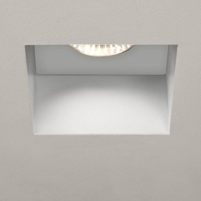 Astro 1248005 Trimless Square Recessed Ceiling Light in White Finish