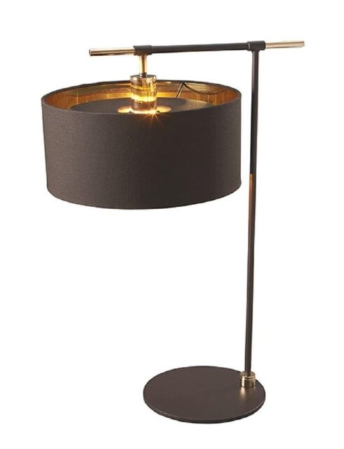 BALANCE/TL BRPB Balance Table Lamp In Brown And Polished Brass