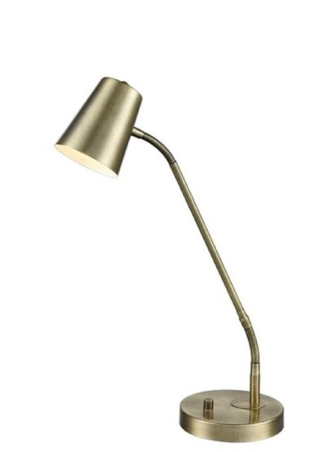 Franklite TL509 Modern One Light Table Lamp In Bronze With Adjustable Head