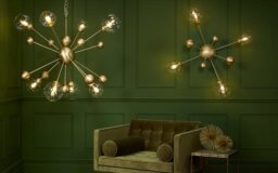 David Hunt Lighting COS0840H Cosmos 8 Light Horizontal Pendant In Butter Brass