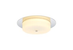 Arctic Bathroom LED Ceiling Light In Polished Chrome And White Finish IP44