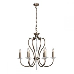 Elstead PM6 DB Pimlico 6 Light Multi Arm Ceiling Light In Dark Bronze - Fitting Only