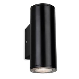 Firstlight 4164BK Ranger Outdoor Resin Round 2 Light Wall Light In Black Finish IP65