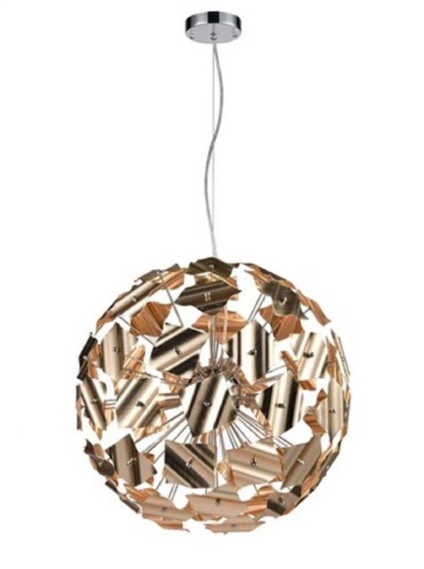 Franklite FL2392-9 Ceiling Pendant In A Gold Colour - Dia: 520mm