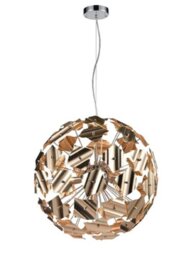 Franklite FL2392-9 Ceiling Pendant In A Gold Colour - Dia: 520mm