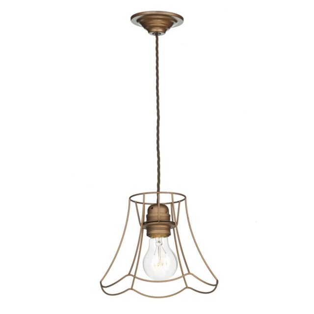 David Hunt Lighting ORE0163 OREGON Single Ceiling Pendant Light In Bronze Finish