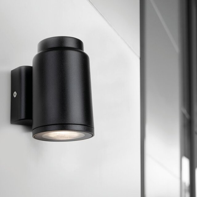 Firstlight 4167BK Falcon Outdoor Resin Wall Light In Black Finish IP65