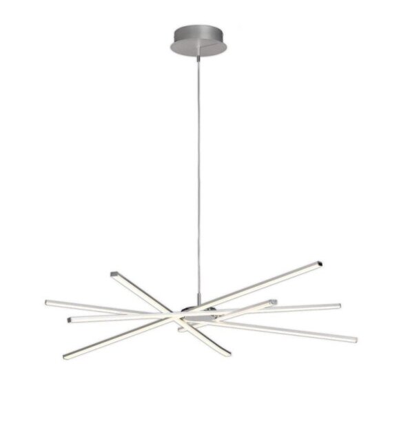M5911 Star LED Large Ceiling Pendant Light In Silver And Chrome - Dia: 1030mm