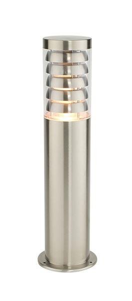 Saxby 13922 Tango 1 Light Exterior Brushed Steel Lamp Post