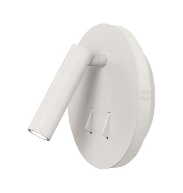 Mantra M6080 Cayman 2 Light LED Switched Wall Light In Matt White
