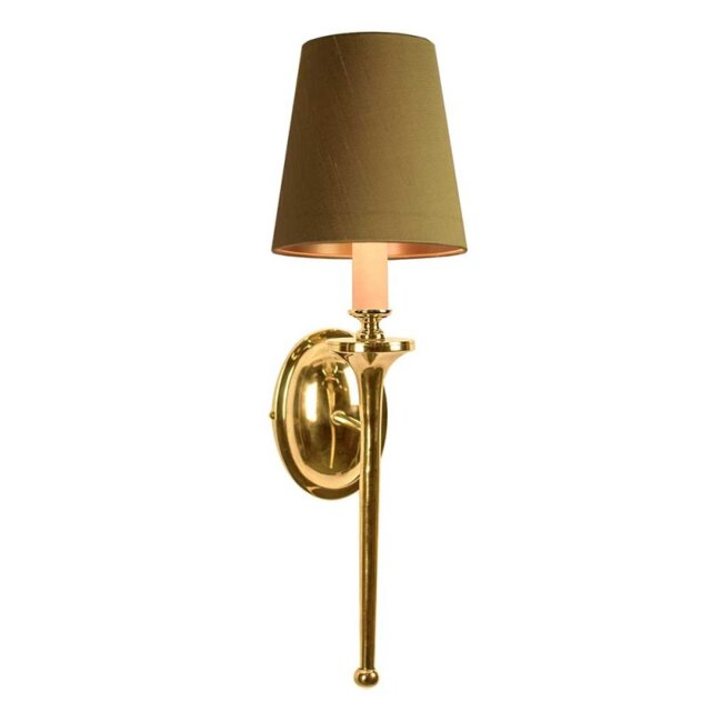 721 Grosvenor 1 Light Brass Wall Light - product_finish:Antique