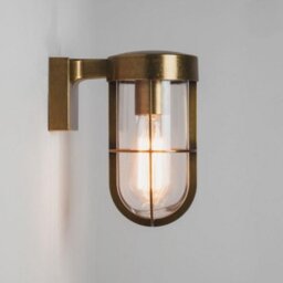 Astro Lighting 1368003 Cabin Outdoor Wall Light in Antique Brass Finish
