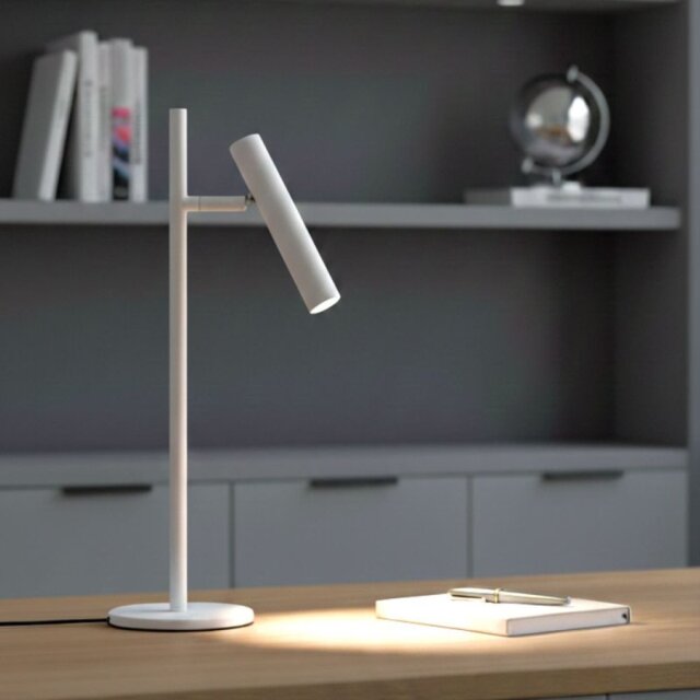 Firstlight 6887WH Aspen LED Table Lamp In White Finish