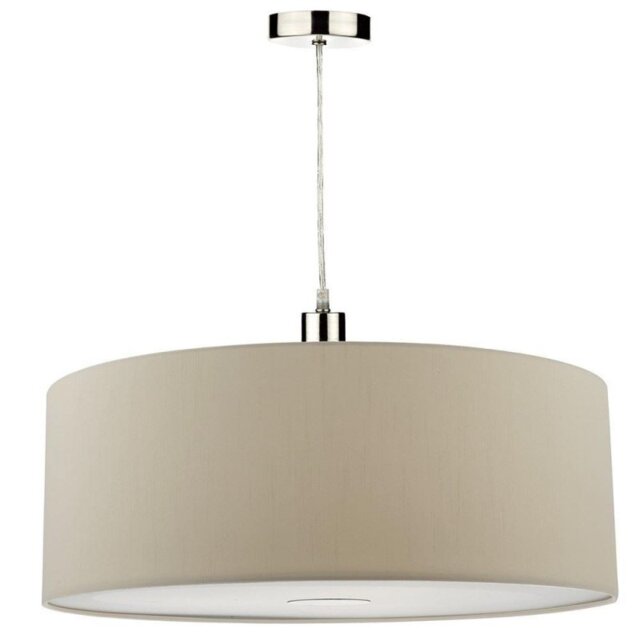 Dar RON8629 Ronda Easy Fit Pendant In Ecru - Dia: 600mm