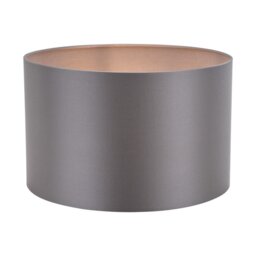 Dar Lighting Lyris Grey Cotton Drum Shade 35cm