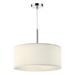 Dar ZAR1733 Zaragoza Large Cream Ceiling Pendant