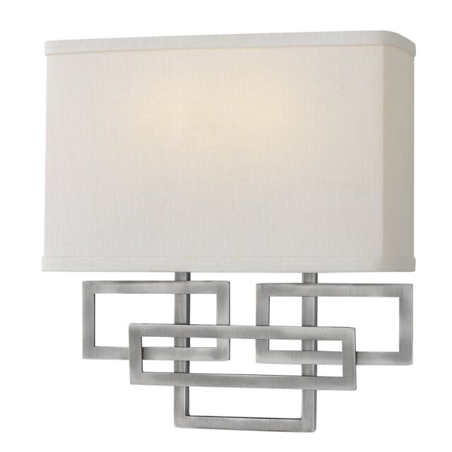 HK-LANZA2-AN Lanza 2 Light Wall Light In Antique Nickel