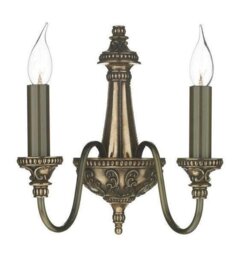 David Hunt Lighting BAI0963 Bailey 2 Light Wall Light in Bronze
