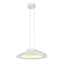 Elstead EUROPA/P/C Europa Large LED Pendant In White - Dia: 498mm