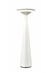 Franklite Flow Dimmable LED Outdoor Cordless Table Lamp In White Finish EXT6640