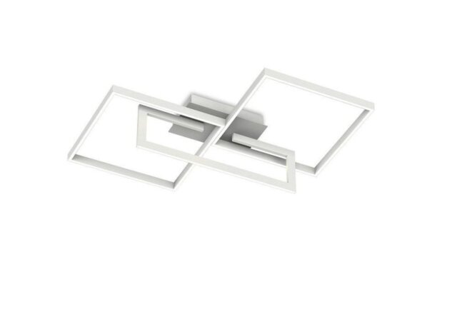 Mantra M6560 Mural 48 Watt Flush Ceiling Light In Matt White - Length: 700mm