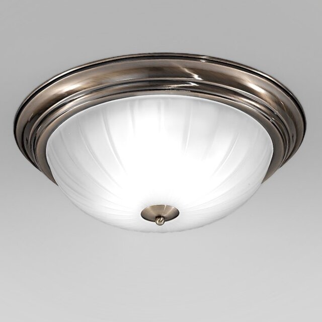 Franklite CF5644 Flush Ceiling Light With Bronze Finish