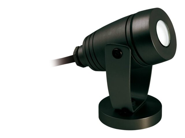 Firstlight 6403BK Black Waterproof LED Wall And Spike Spotlight, IP68