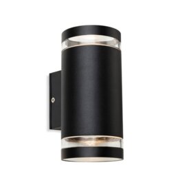 Firstlight 3822BK Pedro Outdoor Up And Down Wall Light In Black IP44